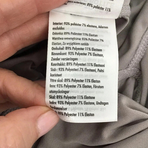 Body Women’s Athletic Running Lined Shorts Quick Dry Gray/White Size Small - Picture 7 of 7